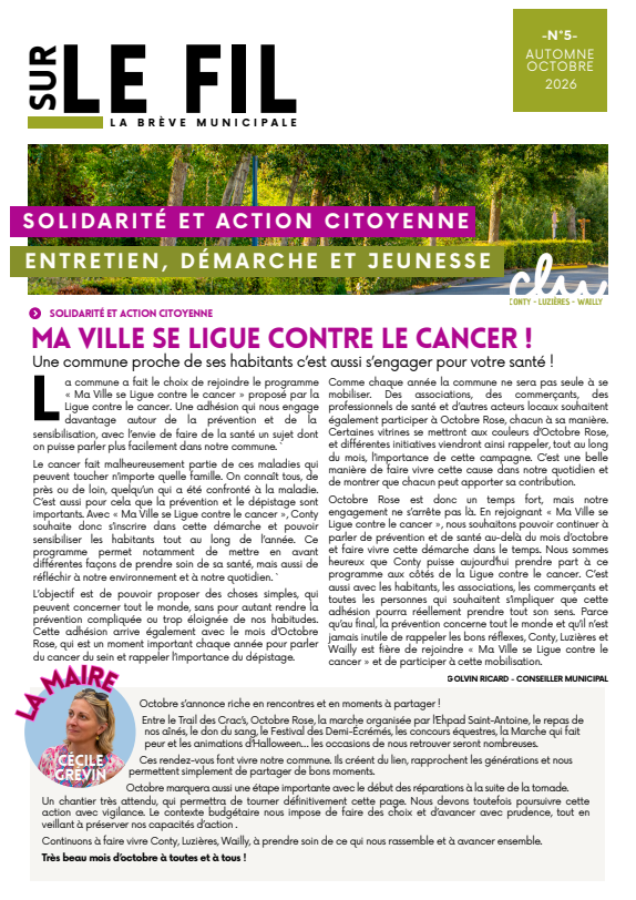 Sur le Fil Octobre 26
